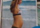 Gisele Bündchen exibe barriguinha de grávida