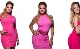 Geisy Arruda lança vestidos "Rosa Divino"